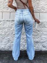 Baggy Ripped Punk Distressed Bell Bottom Trouser